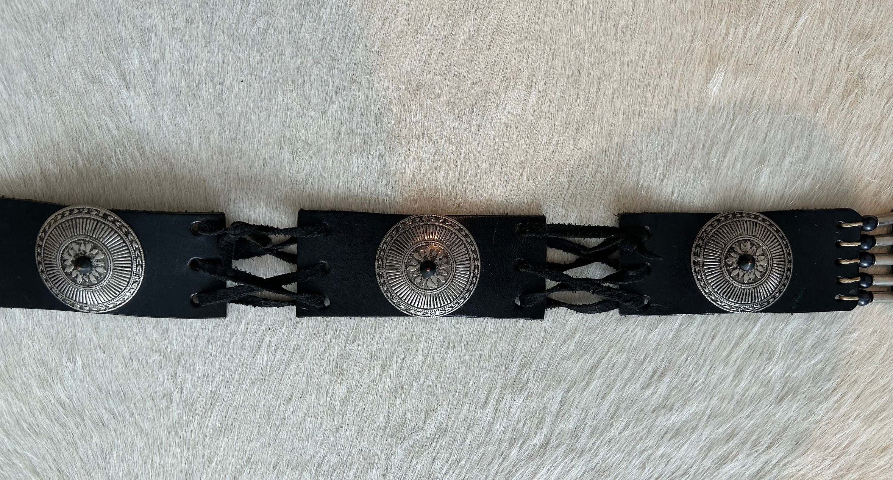小物 EPOCA Bijou backle leather belt Leather belt women| Rebekajewelry