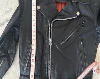 1950年代ヴィンテージ、KIT KARSON レザーライダースジャケット - Etsy