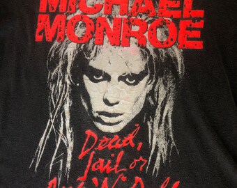 ヴィンテージ Tシャツ マイケルモンロー マイケル・モンロー ヴィンテージ 80 年代 T シャツ - Etsy 日本