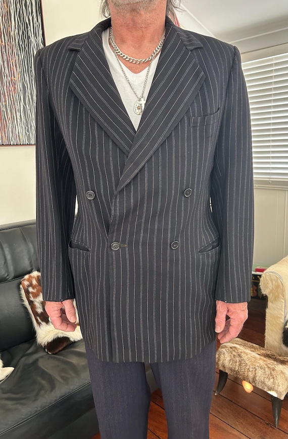 1940's Vintage Pinstripe Jacket - Etsy