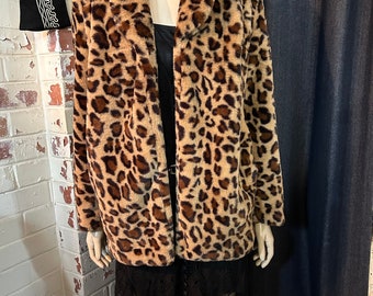 Kunstpelz Leopardjacke