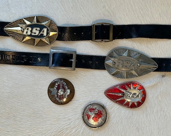 Insignias de tanque BSA vintage