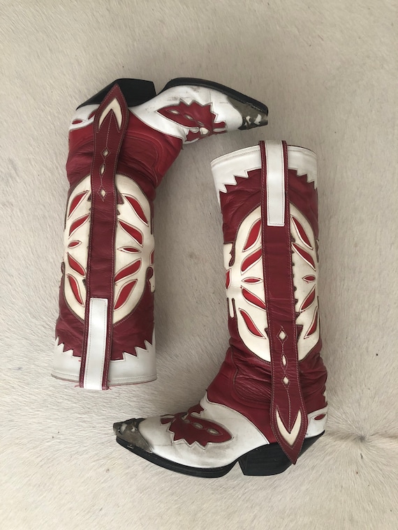 80s Vintage La Gran Bota Eagle Boots - Etsy