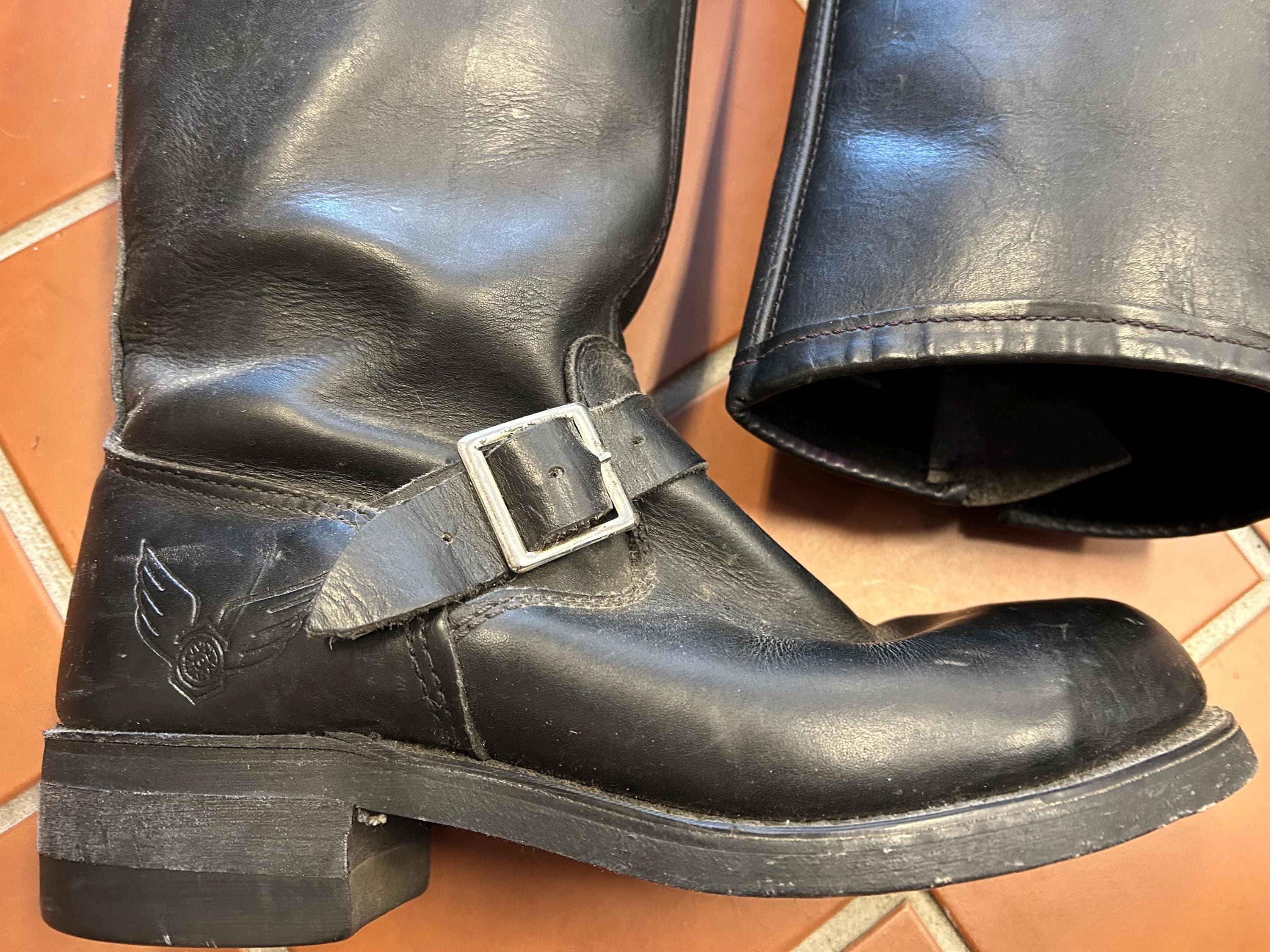 Vintage Steel Toe Engineer Boots | USA Made | Men’s 11 D Vintage Brahma Steel Toe Engineer Boots Men main image 2