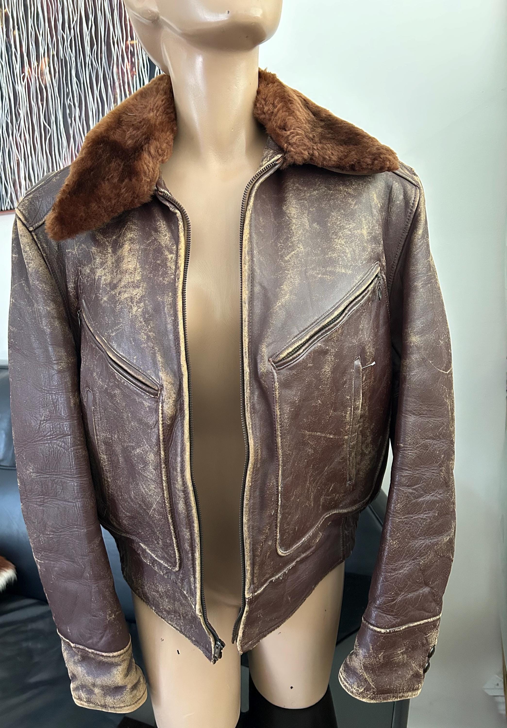 1950's WINDWARD Horsehide Leather Jacket - Etsy Norway