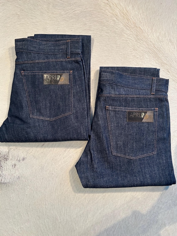 Deadstock APRIL77 Raw Denim Jeans - Etsy