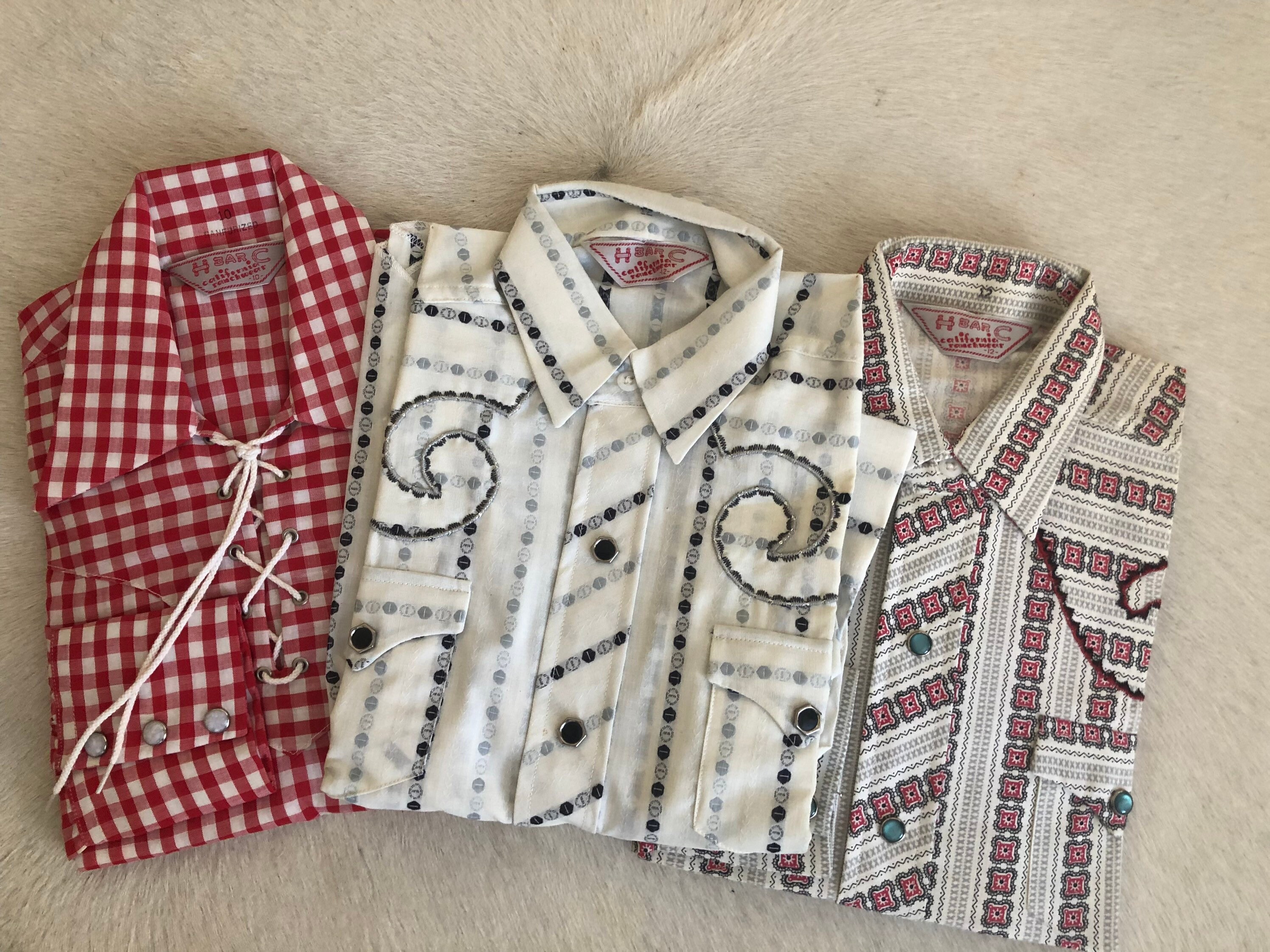 Amazing collection of deadstock HBarC shirts including original boxes. Including two vintage stockist catalogues.