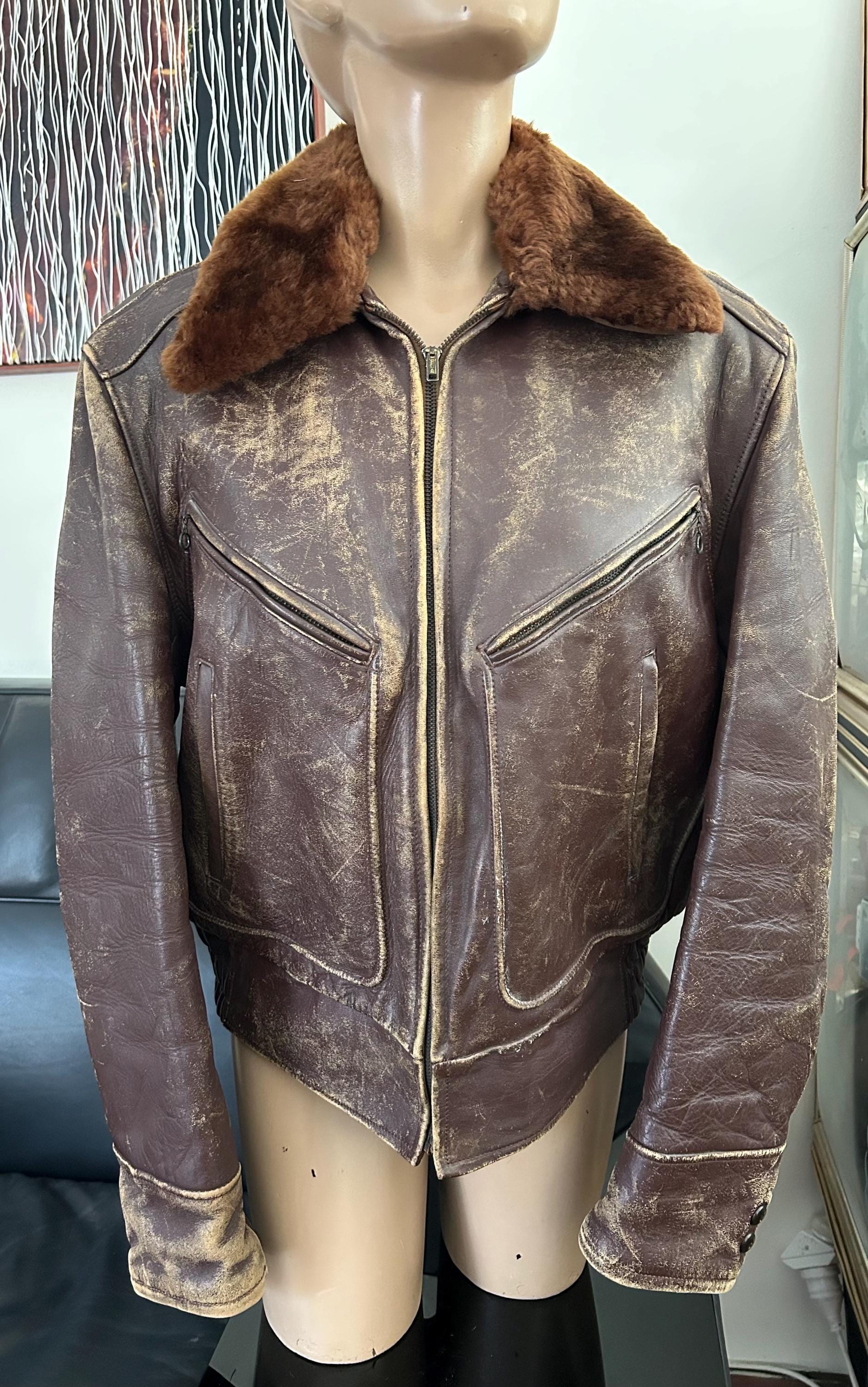 1950年代のWINDWARDホースハイドレザージャケット - Etsy 日本