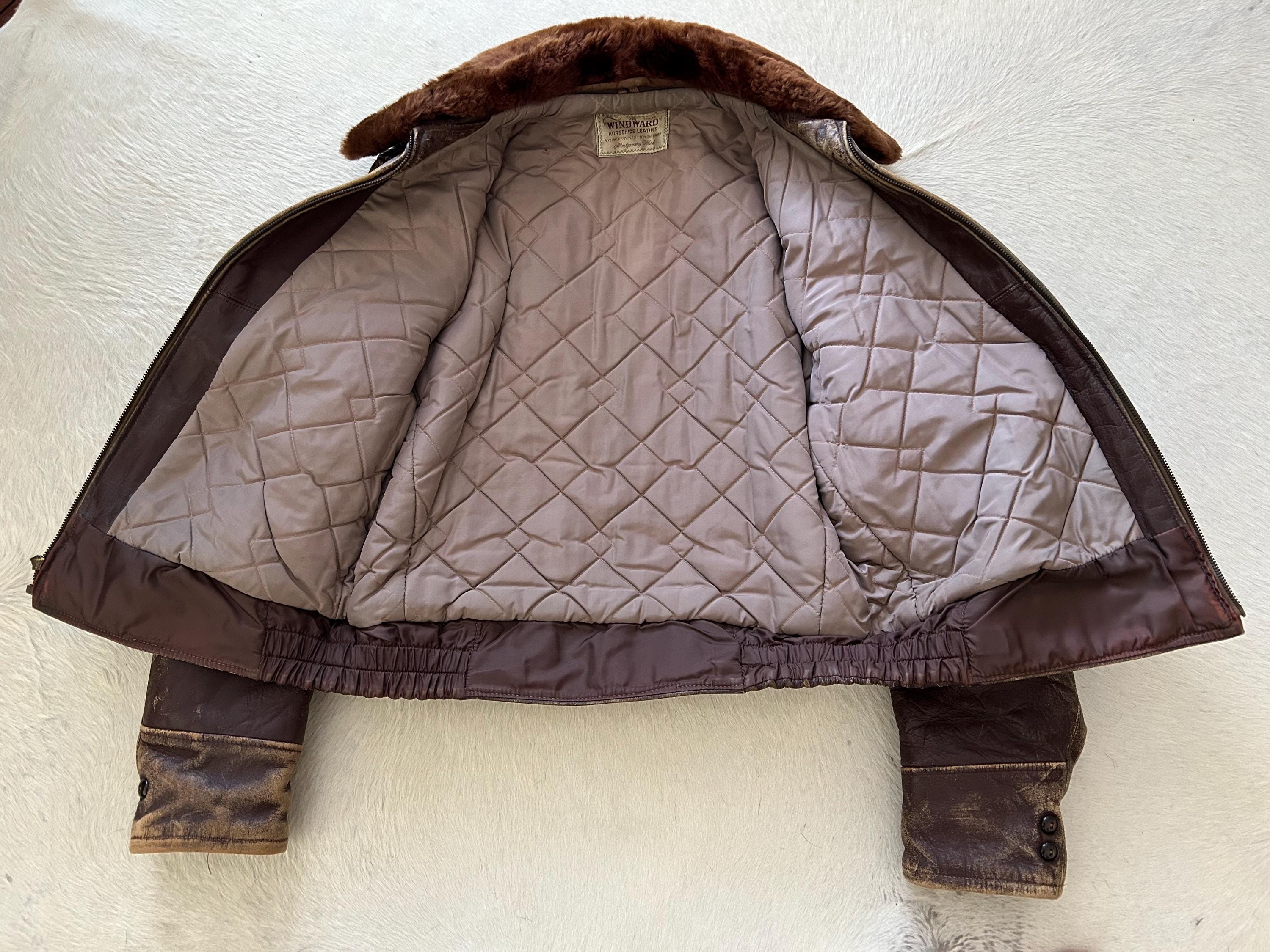 1950's WINDWARD Horsehide Leather Jacket - Etsy