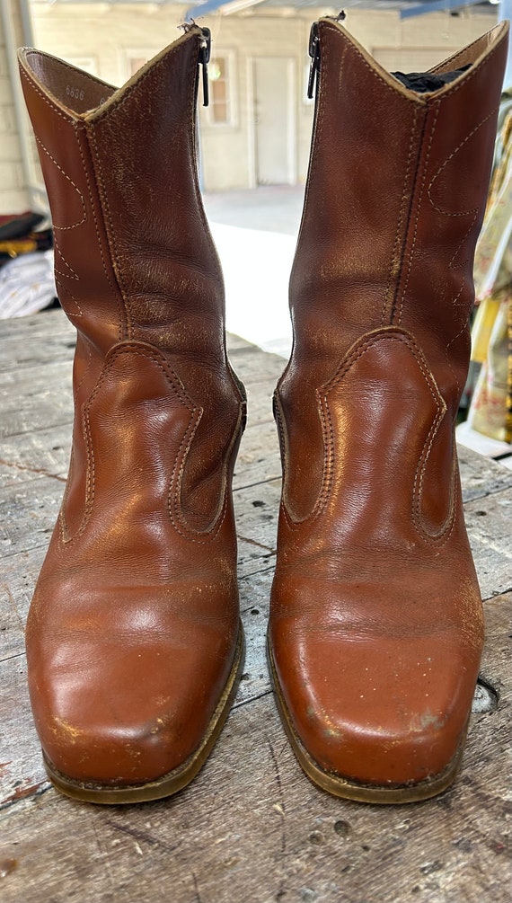 vintage western style boots - image 8