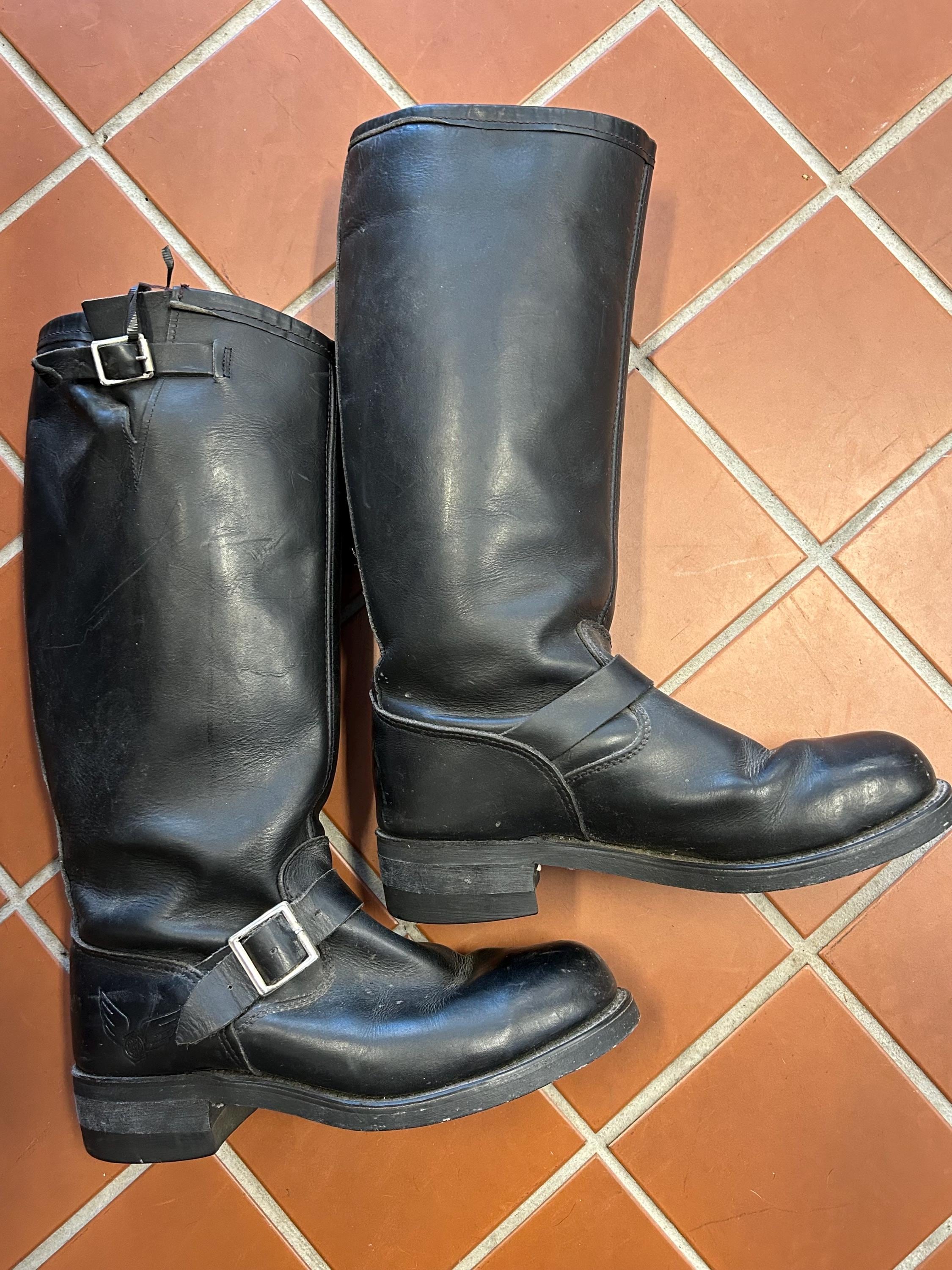 Vintage Steel Toe Engineer Boots | USA Made | Men’s 11 D Vintage Brahma Steel Toe Engineer Boots Men main image 4