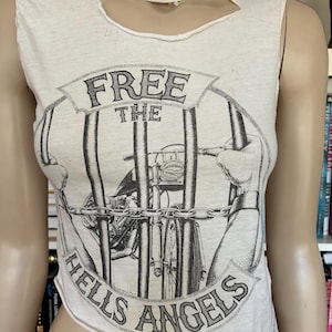 Rare “Free the Hells Angels” tee from 1984