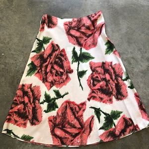 Silk 1950’s fabric skirt -New