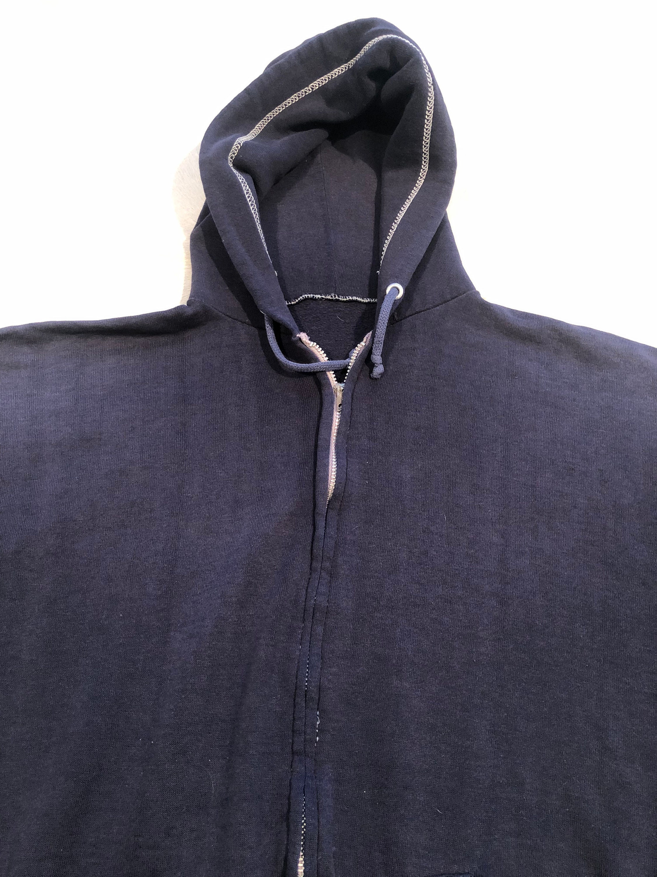 トップス Vintage 70s EMAR Zipper Hoodie Used Navy Vintage Hoody With EMAR Zip - Etsy