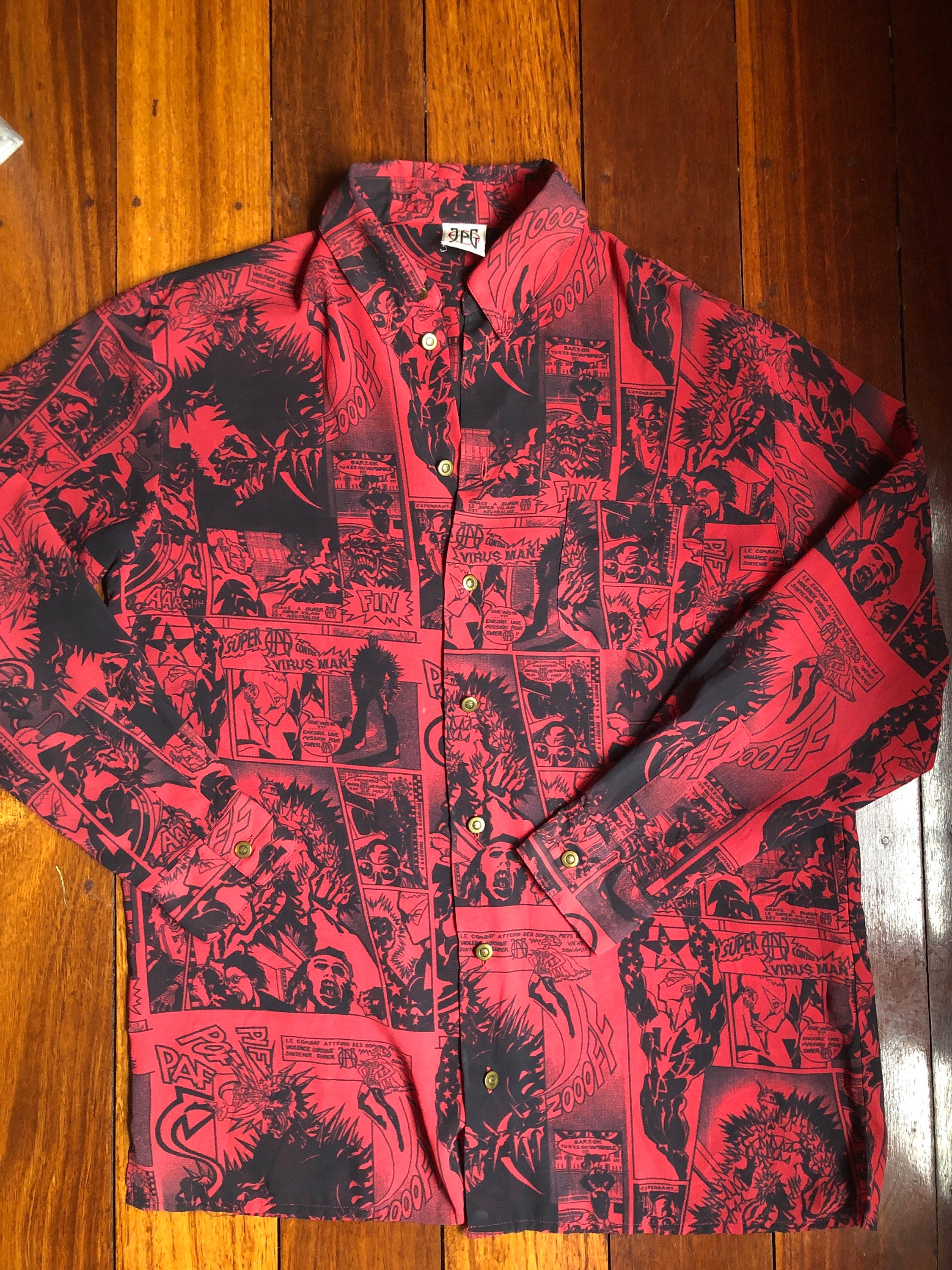90's Vintage Jean Paul Gaultier Virus Man Shirt - Etsy