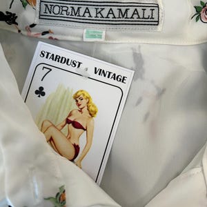 Norma Kamali Vintage Langarm Hemd