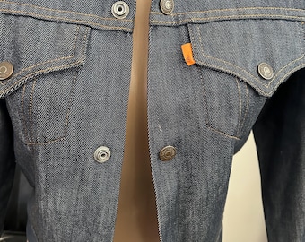 Chaqueta vintage Levis para niños con pestaña naranja