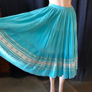 Stunning turquoise 50’s vintage Skirt