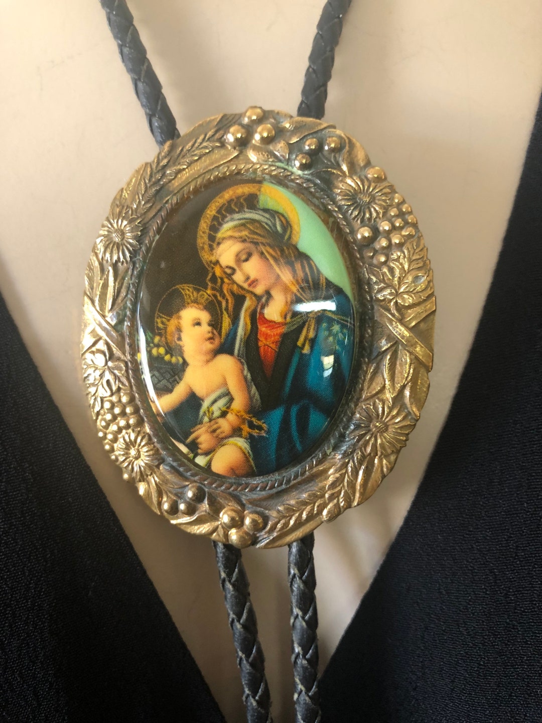 1980s Religious Bolo Tie Etsy