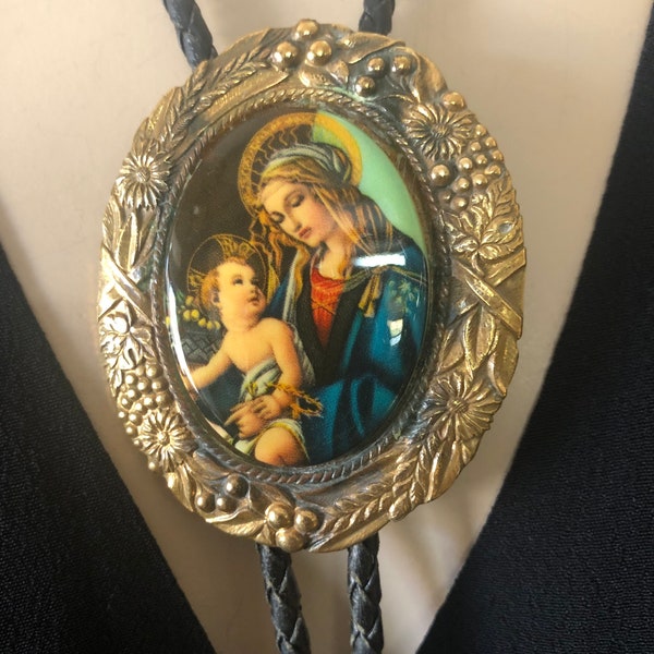 1980’s religious bolo tie