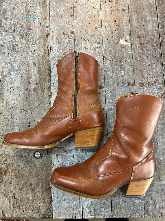 vintage western style boots - image 5