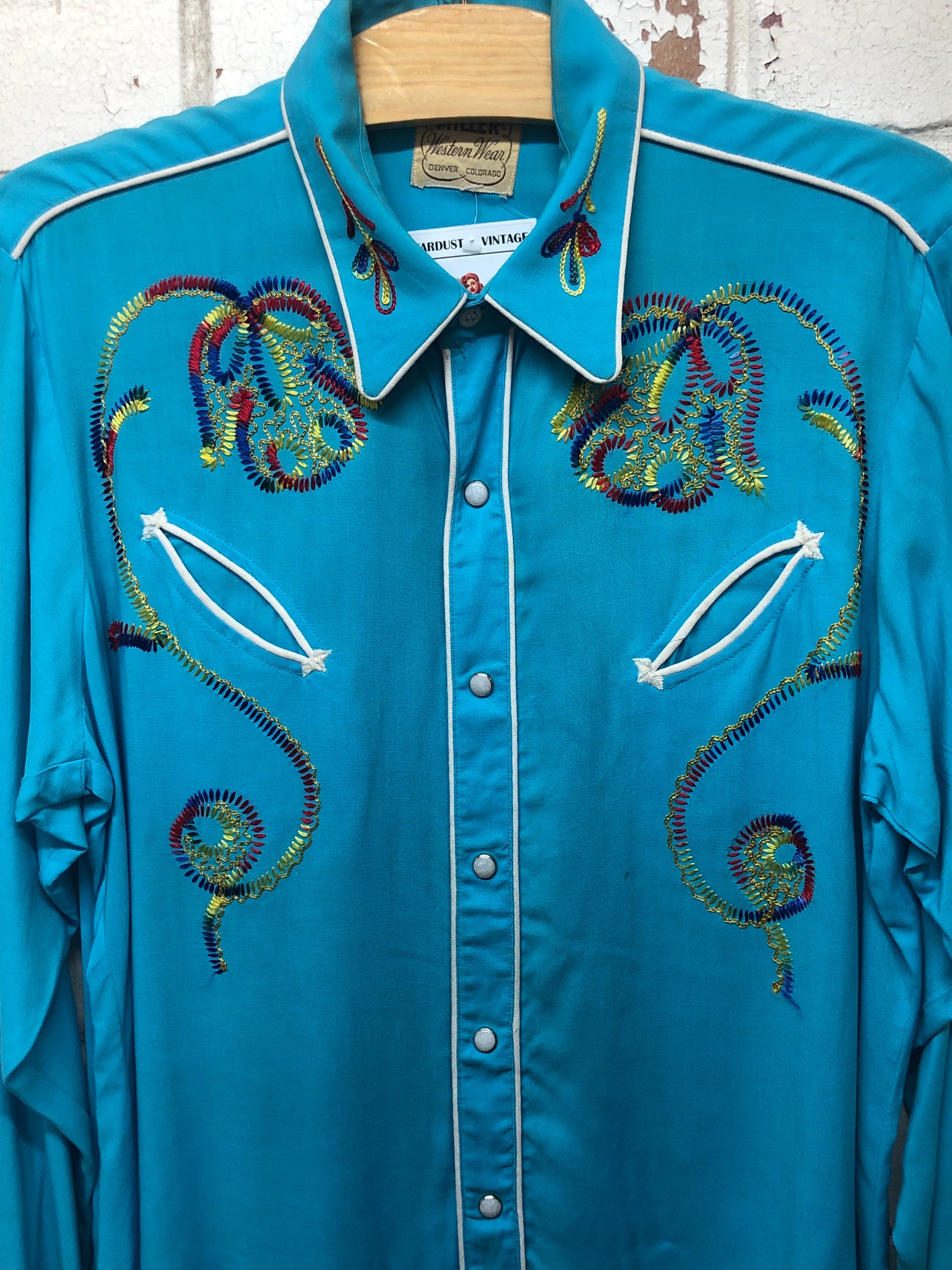 Vintage Miller Western Shirt. Etsy UK