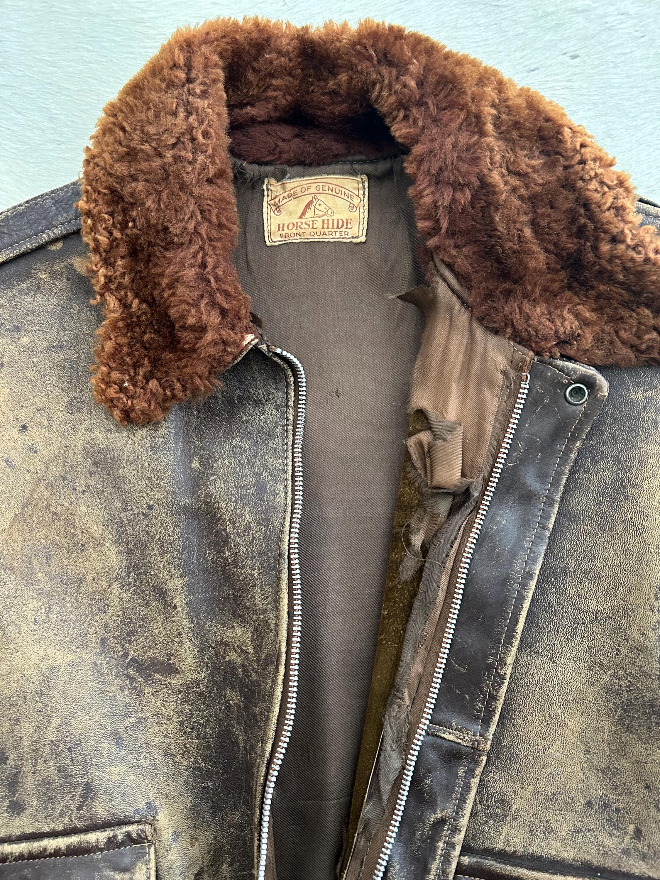 ジャケット・アウター vintage A2 Leather flight jacket TALON Vintage 50's Leather A-2 Model Flight Jacket – Roots Revived