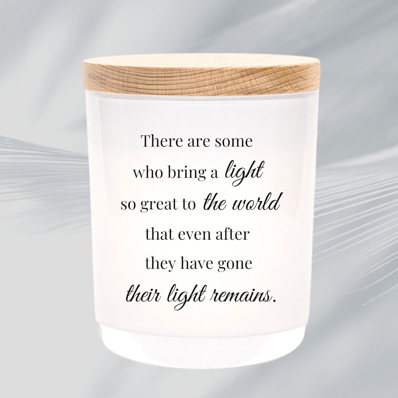 Design Your Own SYMPATHY Boxed Soy Candle Photo Remembrance Memorial Grief Commemorative Gift image 7