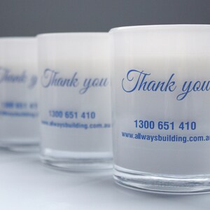 Personalised Logo Candle Custom Corporate Gift Events Customer Gift Thank you image 6