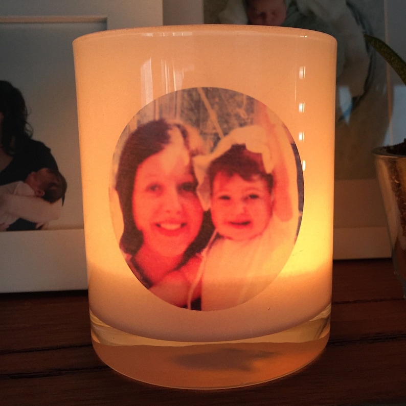 Design Your Own SYMPATHY Boxed Soy Candle Photo Remembrance Memorial Grief Commemorative Gift image 3