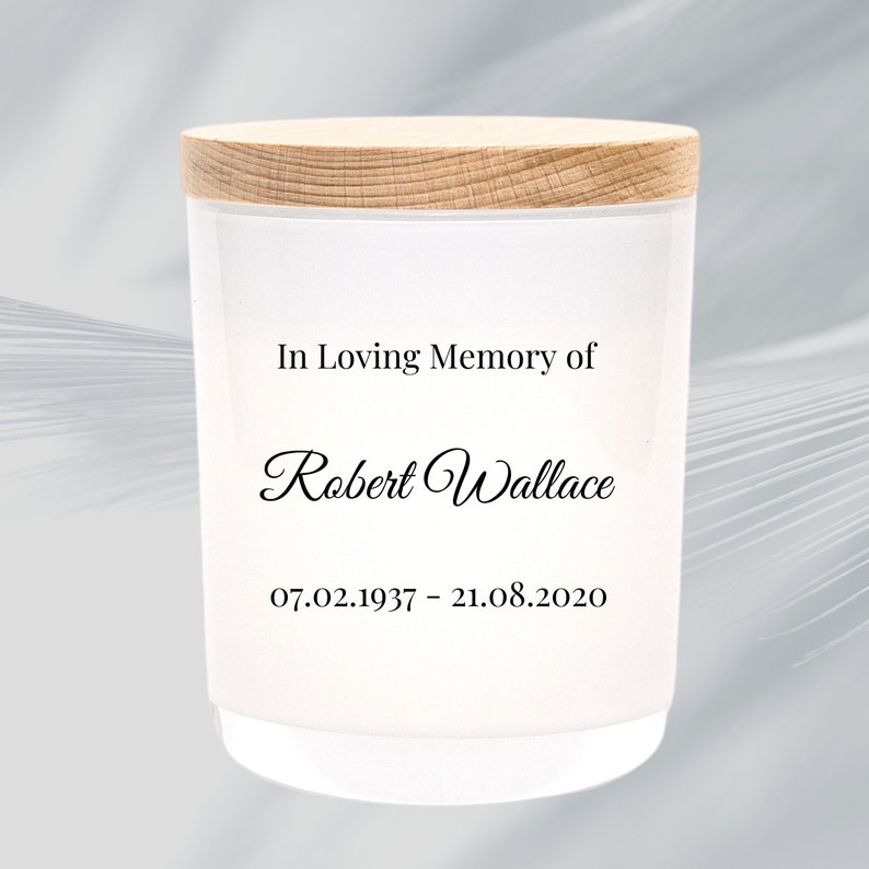 Design Your Own SYMPATHY Boxed Soy Candle Photo Remembrance Memorial Grief Commemorative Gift image 4