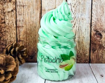 pistaché skincare whipped pistachio body butter