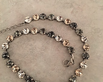 Nuetral Swarovski Crystal Necklace