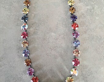 Colorful mix of swarovski crystal (necklace)