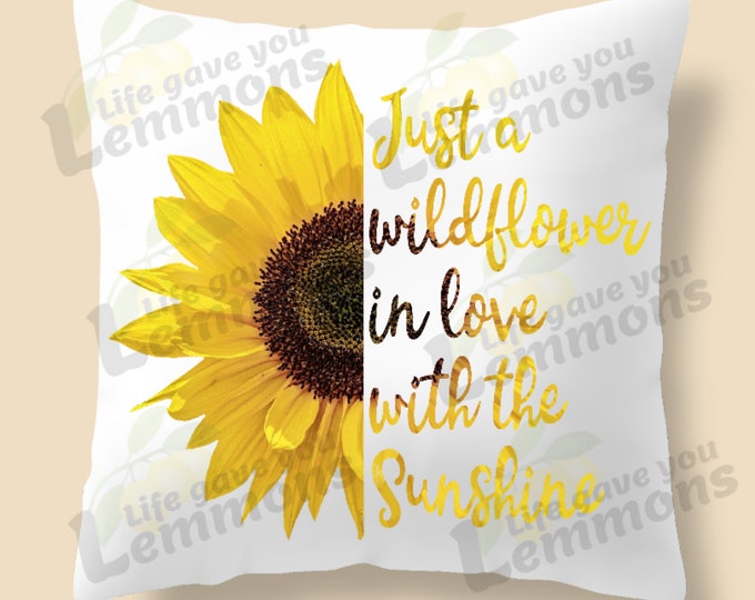 Wildflowers in the Sun Pillow