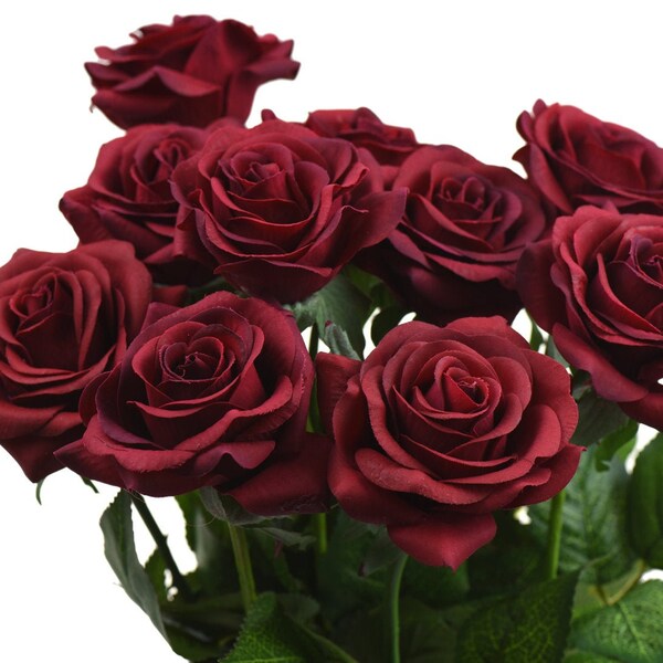 Silk Red Roses Etsy