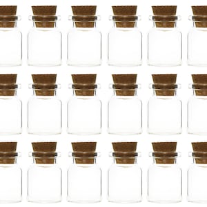 FiveSeasonStuff 5ml (63 unidades) Mini garrafas/frascos/frascos de vidro transparentes com rolhas para lembrancinhas de casamento, aromas, óleos, joias, mensagens