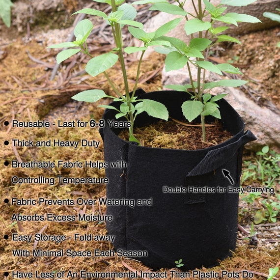 Grow Bags - 2 to 50 Gallon - Black