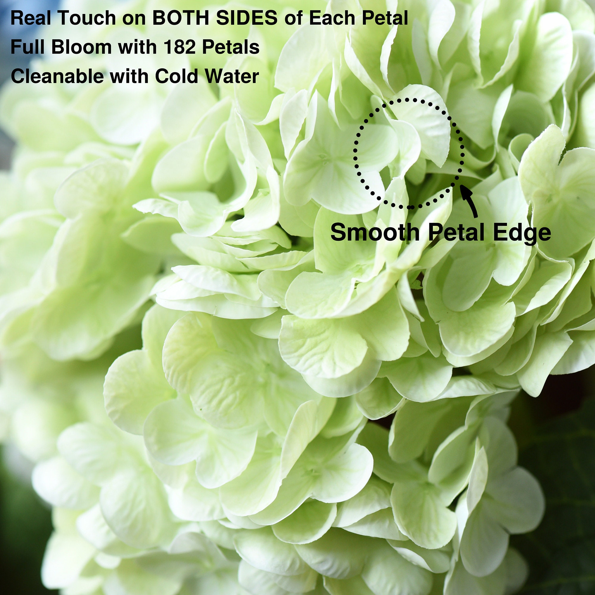 2 Stems Pale Purple Real Touch Petals and Leaves Artificial Hydrangea –  FiveSeasonStuff