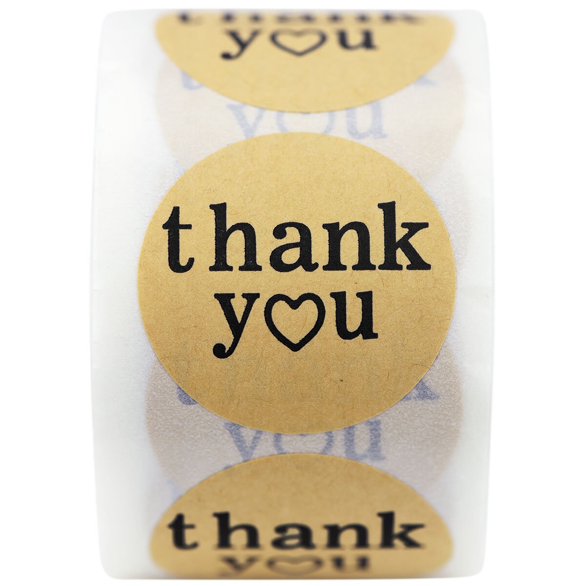 Round Shape Kraft Paper Thank You Stickers 500 Pieces - Etsy