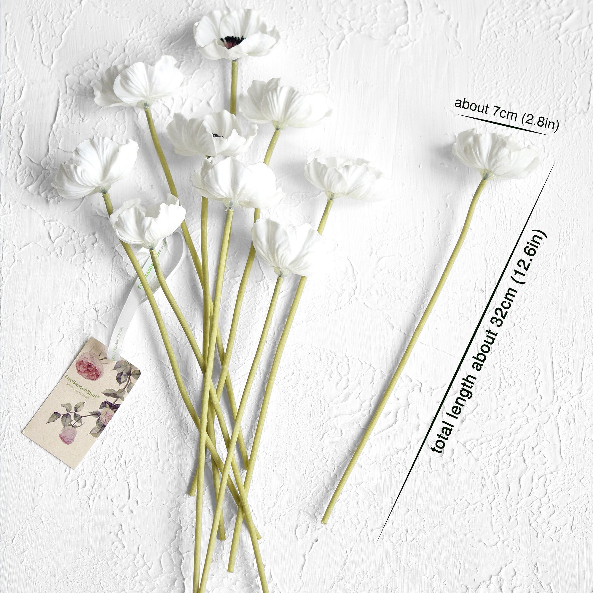 造花ポピー白130本