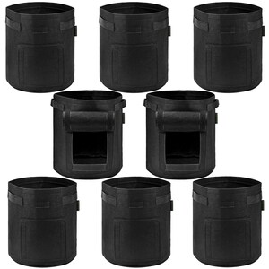 Potato Grow Bags 8 Pack 4 Gallon also for Vegetables Herbs Plants Flowers — FiveSeasonStuff