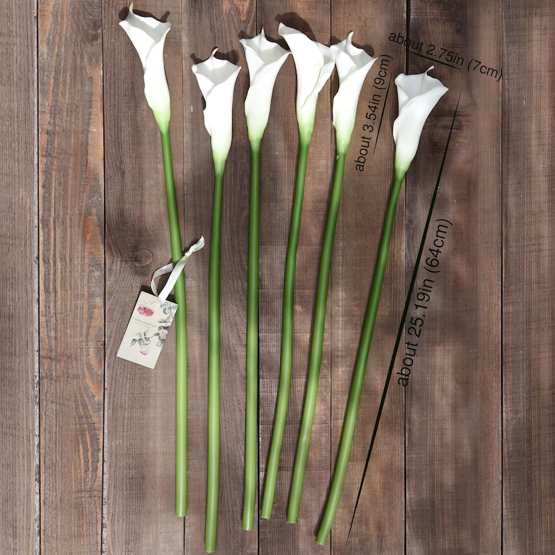 FiveSeasonStuff 6 Long Stems Real Touch Artificial Flowers Etsy