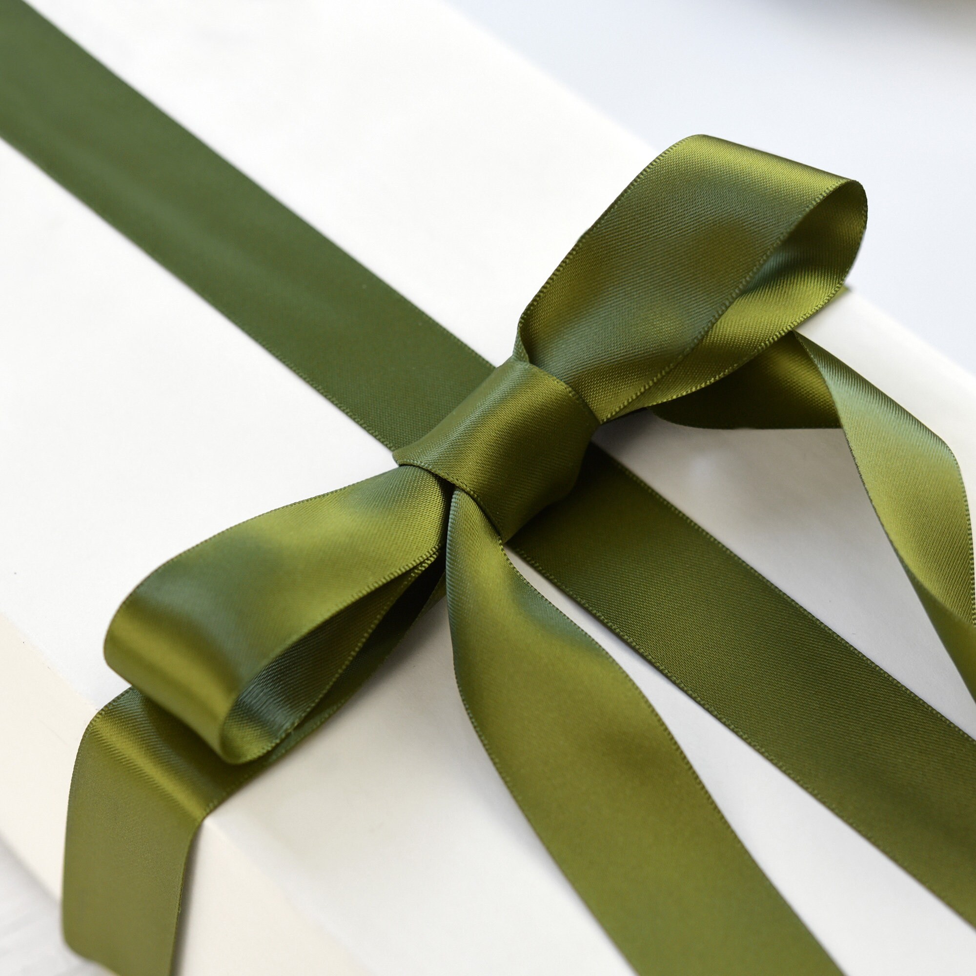 Army Green Ribbon 10mm For Gift Wrapping,22m Double Sided Satin Ribbon  Green Polyester Ribbon Balloon Ribbon Fabric Thick Ribbon For  Crafting,christma