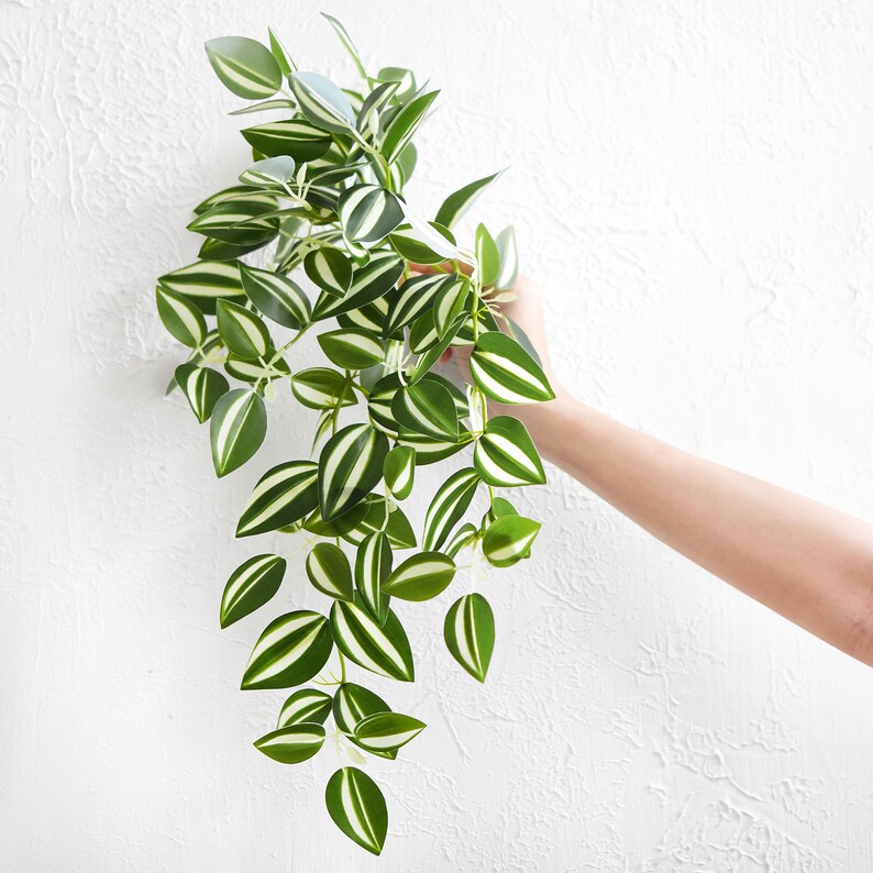 Fiveseasonstuff Real Touch Artificial Hanging Foliage Plant Etsy