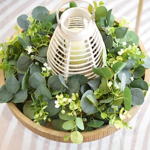 FiveSeasonStuff Eucalyptus Garlands Realistic Looking Artificial Silver Dollar Leaves Garland Hanging Plant