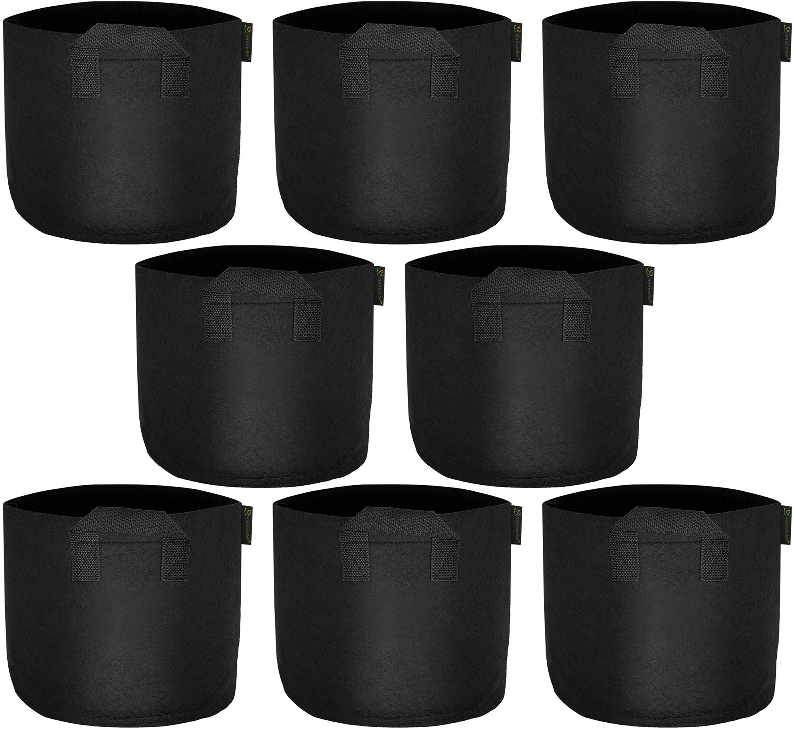 Poly Grow Bags- Black or White - Grow hemp, tomatoes, peppers, cucumbers,  etc (3, 6, 8 and 11 Gallon)
