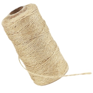 Natürlicher Jute Twine | Starke und dicke | Floristik Kunsthandwerk DIY Enflechtung Wrapping Gardening | 1 Rolle | ca. 100 Meter