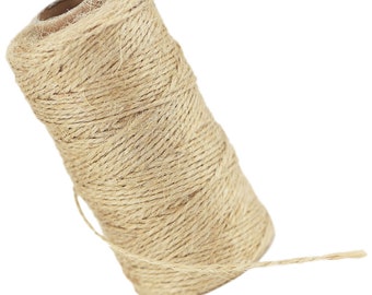 | de ficelle de jute naturel | forte et épaisse Fleuristerie Arts & Artisanat BRICOLAGE Bundling Emballage Jardinage | 1 rouleau | environ 100 mètres/109 verges