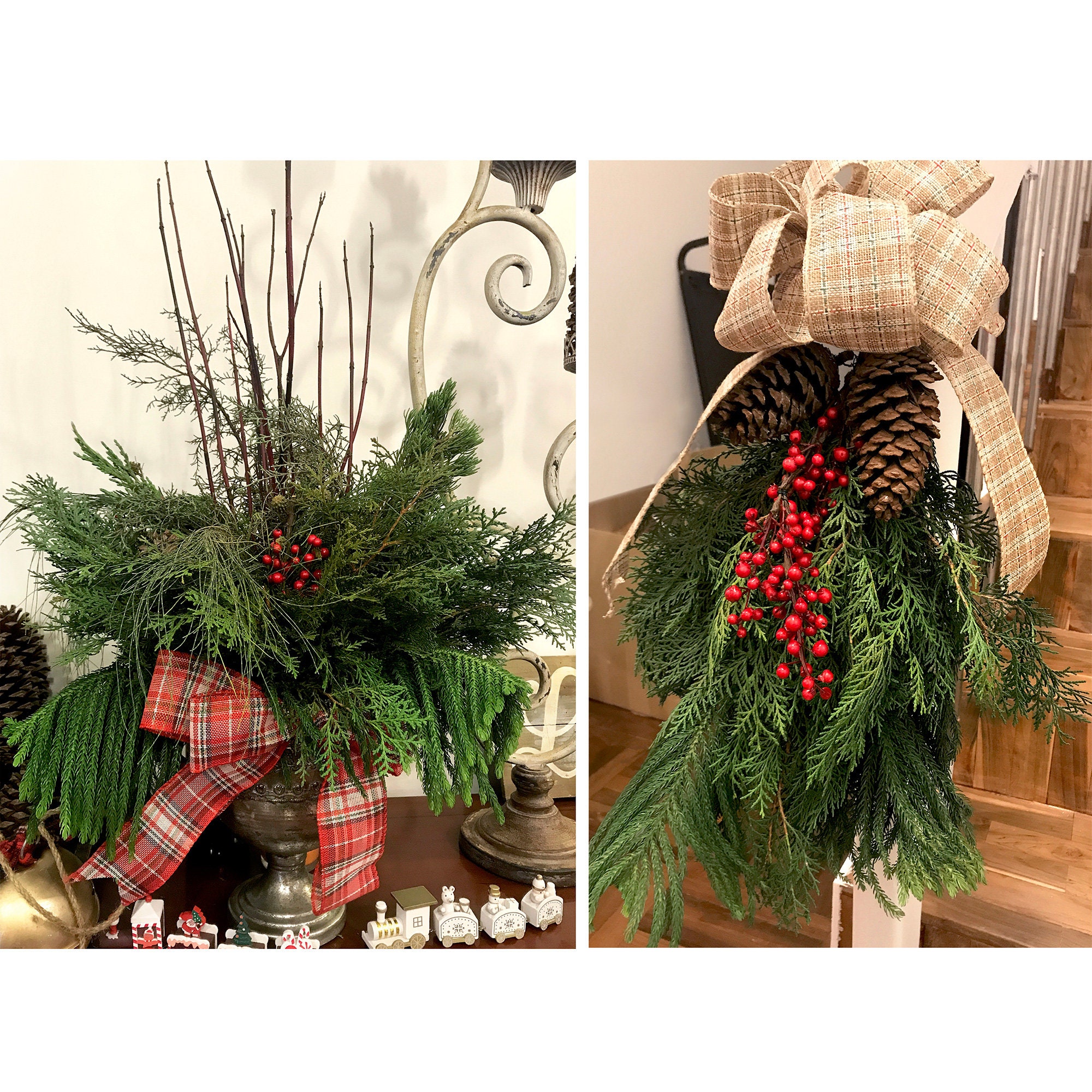 Festive Joyful Artificial Holly Red Berry Stems for the Holidays: Set –  FiveSeasonStuff